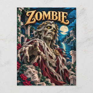 Postal Monstruo Zombie, Recorte de Papel