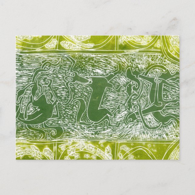 Postal Monstruos de Aberlamno (Anverso)