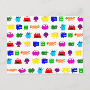 Postal Monstruos de Personalizado de corte