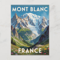 Mont Blanc Cumbres Nevadas Francia Vista De Montañ