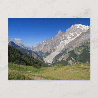 Postal mont Blanc del valle de Ferret, Italia