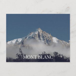 Postal Mont Blanc France Postcard