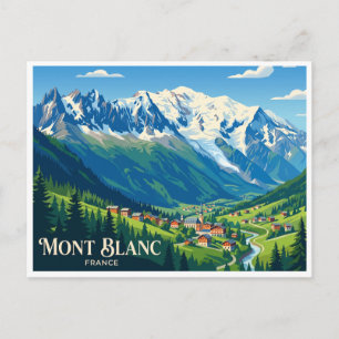 Postal Mont Blanc, Francia Chamonix