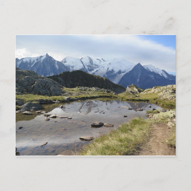Postal Mont Blanc Massif Postcard (Anverso)