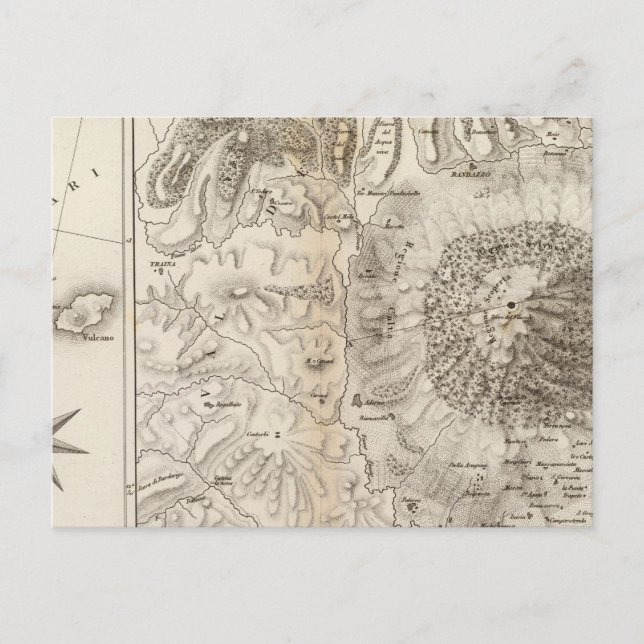 Postal Mont Gibel, Etna (Anverso)