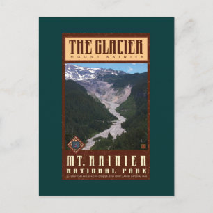 Postal MONT RAINIER NAT'L PARK-Glacier Country-
