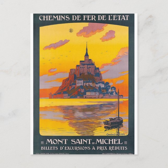 Postal Mont-Saint-Michel (Anverso)