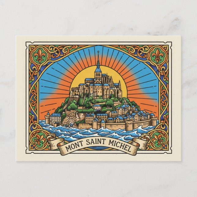 Postal Mont Saint-Michel (Anverso)