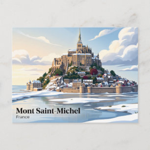 Postal Mont Saint-Michel Francia
