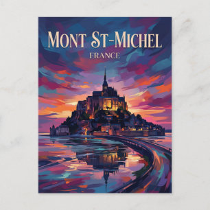 Postal Mont Saint-Michel Francia