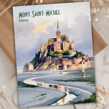 Mont Saint-Michel Francia Viajes Vintage