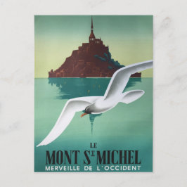 Postal Mont-Saint-Michel mouette