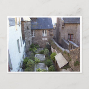 Postal Mont Saint Michel, Normandía, Francia