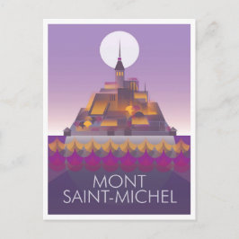 Postal Mont Saint-Michel Postcard