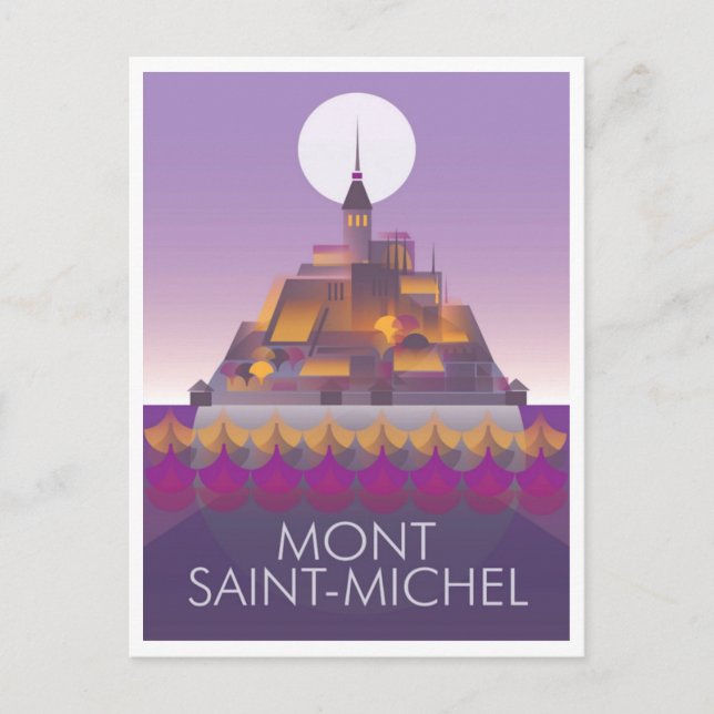 Postal Mont Saint-Michel Postcard (Anverso)