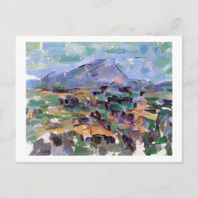 Postal Mont Sainte-Victoire, Paul Cezanne (Anverso)
