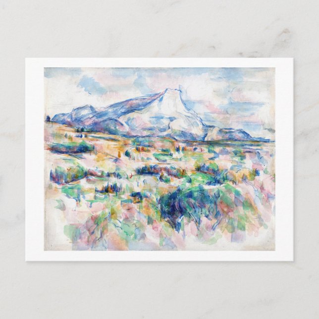Postal Mont Sainte-Victoire, Paul Cezanne (Anverso)
