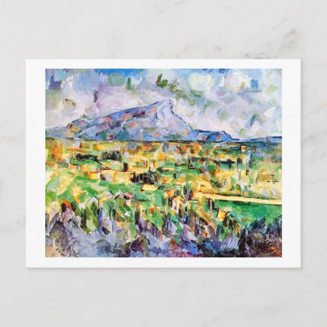 Postal Mont Sainte-Victoire, Paul Cezanne (Anverso)