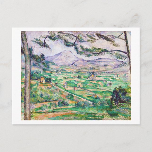 Postal Mont Sainte-Victoire, Paul Cezanne, 1885-1887 (Anverso)