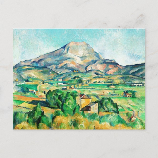 Postal Mont Sainte-Victoire por Paul Cezanne (Anverso)