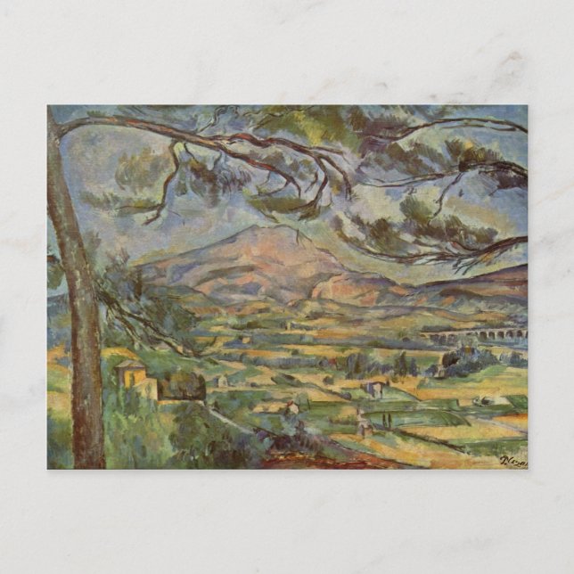 Postal Mont Sainte-Victoire por Paul Cézanne (Anverso)