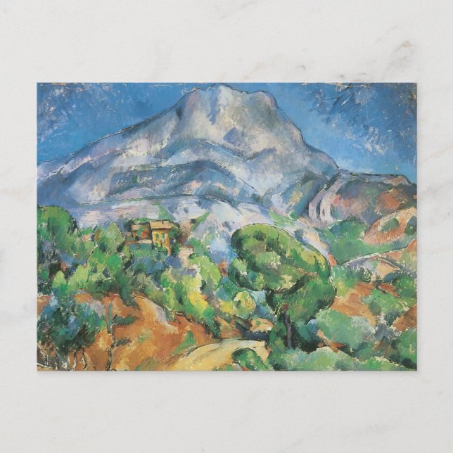 Postal Mont Sainte Victoire sobre Tholonet, Paul Cezanne (Anverso)