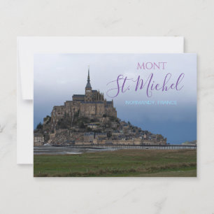 Postal Mont St. Michel Francia Postcard Fortress Normandy