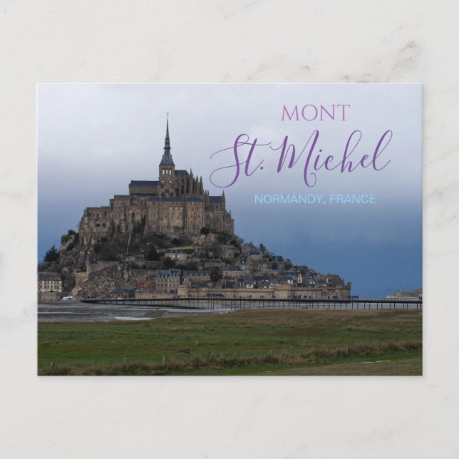 Postal Mont St. Michel Francia Postcard Fortress Normandy (Anverso)