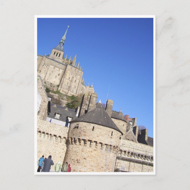 Postal Mont St Michel, Normandía, Francia (Anverso)