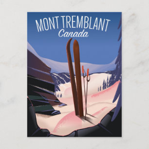 Postal Mont Tremblant Esquí Canadá