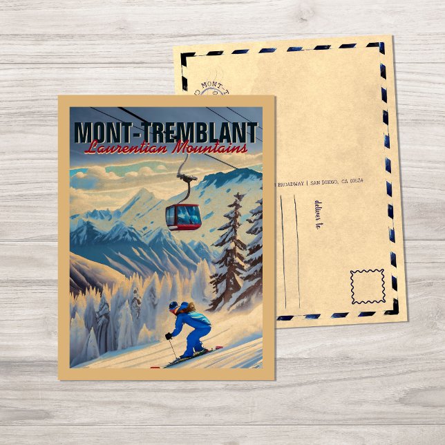 Postal Mont-Tremblant Montes Quebec Laurentian Canadá (Subido por el creador)