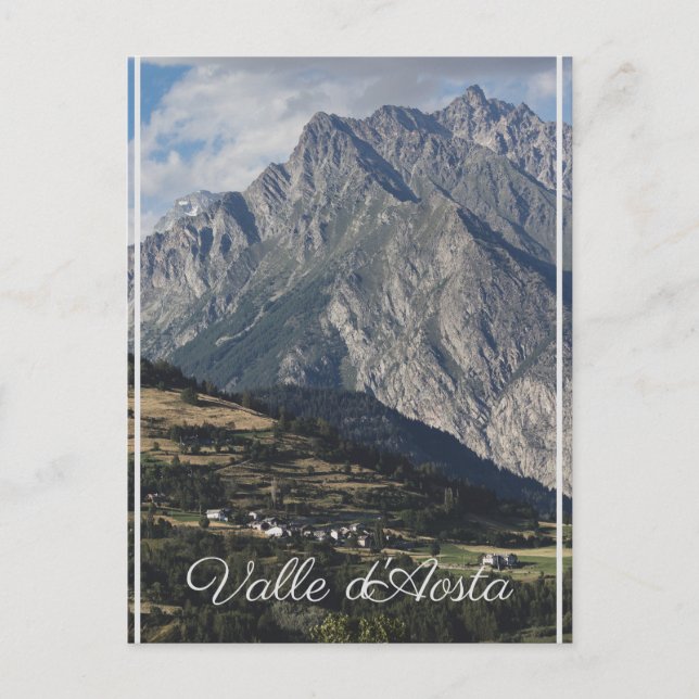 Postal Mont Velan, de Buthier, Valle de Aosta, Italia (Anverso)
