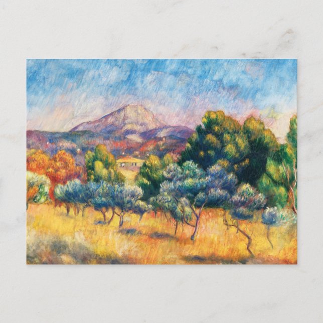 Postal Montagne Sainte-Victoire (Paysage) Renoir (Anverso)