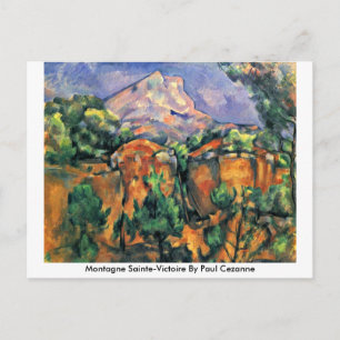 Postal Montagne Sainte-Victoire Por Paul Cezanne