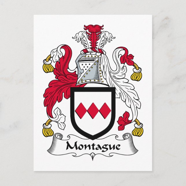 Postal Montague Family Crest (Anverso)