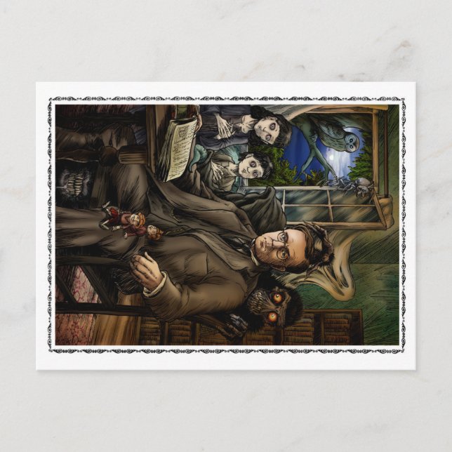 Postal Montague Rhodes James (Anverso)