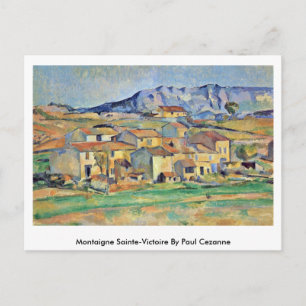 Postal Montaigne Sainte-Victoire de Paul Cezanne