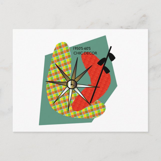 Postal Montaje de mediados del siglo 1950 - años 1960 (Anverso)