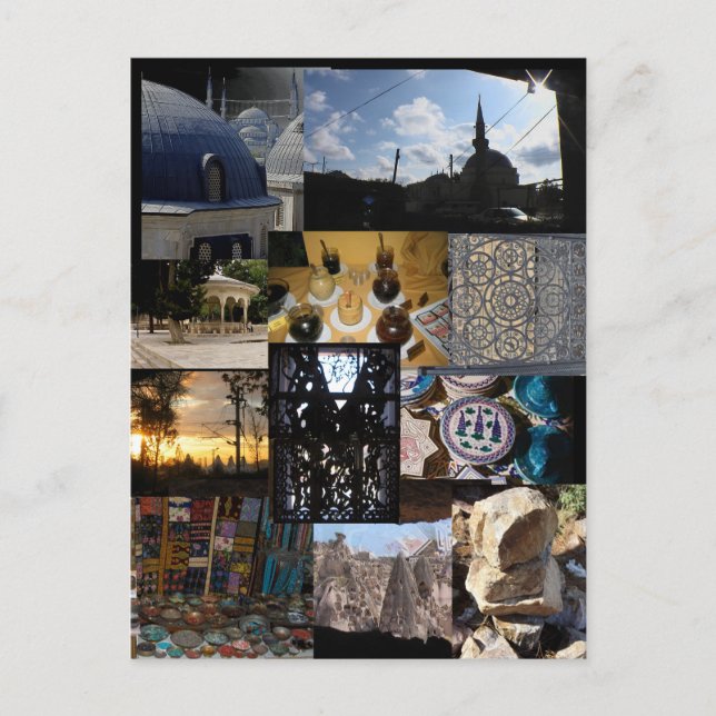 Postal Montaje de viajes (Anverso)