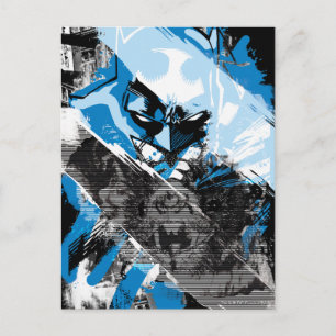 Postal Montaje del paisaje urbano de Batman Future