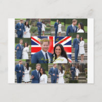 Montaje fotográfico de Harry y Meghan Royal Boda P
