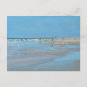 Postal Montalivet de reflexión azul