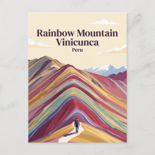 Postal Montaña Arcoíris Vinicunca Perú