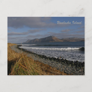 Postal Montaña arriba dividida en la isla Unalaska