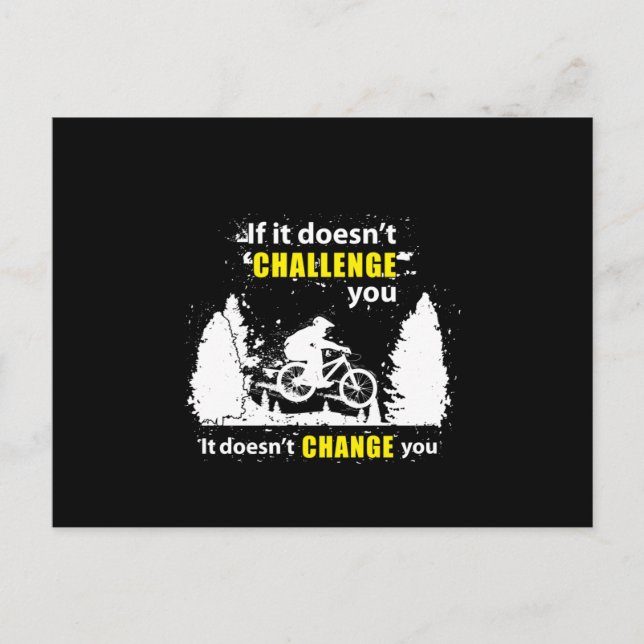 Postal Montaña Bicicleta Bicicleta MTB Bicicleta Gift (Anverso)