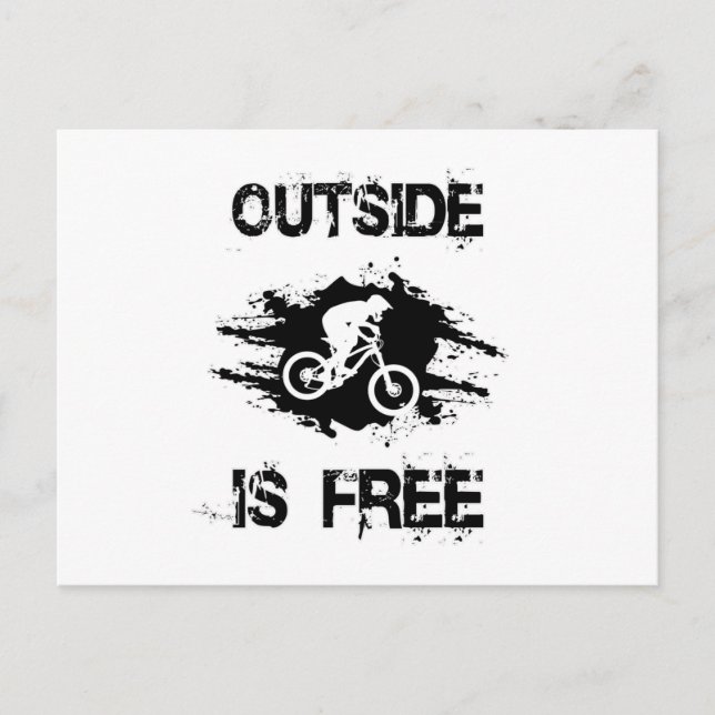 Postal Montaña Bicicleta Bicicleta MTB Bicicleta Gift Ide (Anverso)