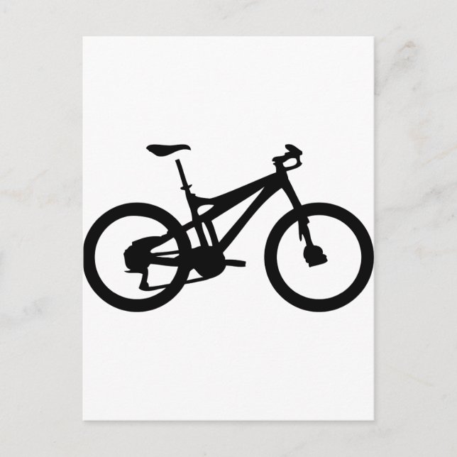 Postal Montaña Bicicleta de bicicleta (Anverso)