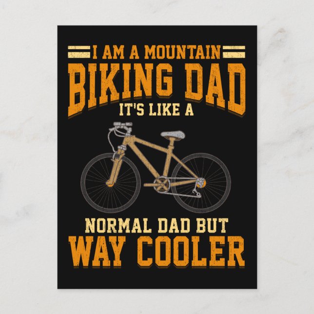 Postal Montaña Bike Dad MTB Cyclist (Anverso)