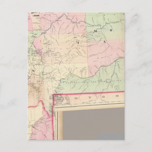 Postal Montana compuesta, Idaho (Anverso)