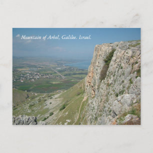 Postal Montaña de Arbel, Galilea. Israel.